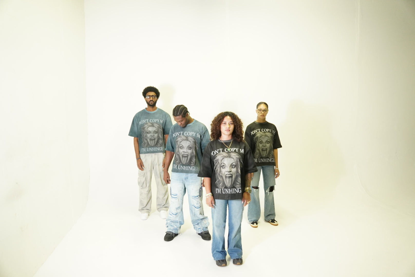 UNHINGED T-SHIRT (ACID WASH BLUE)
