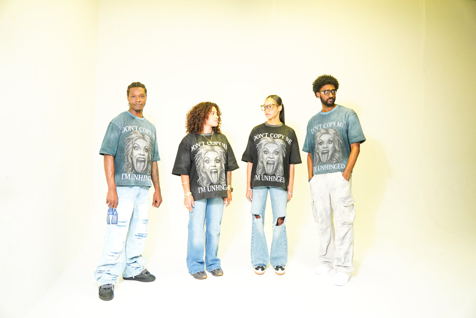UNHINGED T-SHIRT (ACID WASH BLACK)