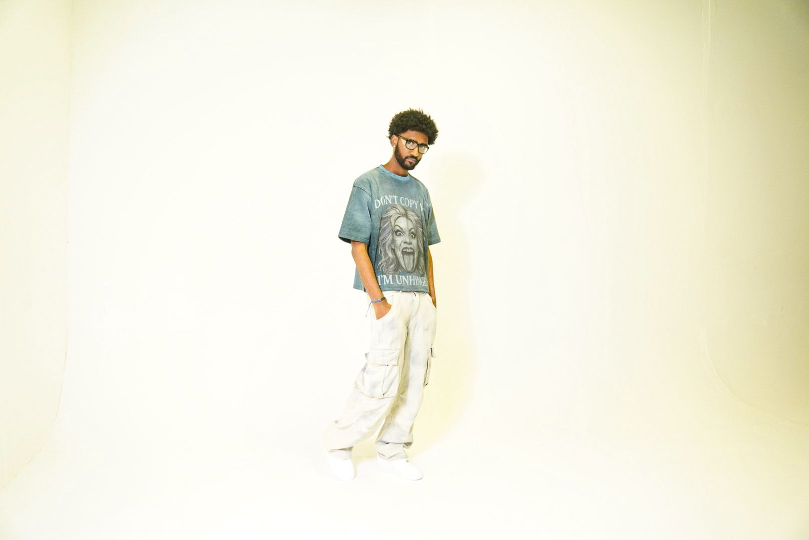 UNHINGED T-SHIRT (ACID WASH BLUE)