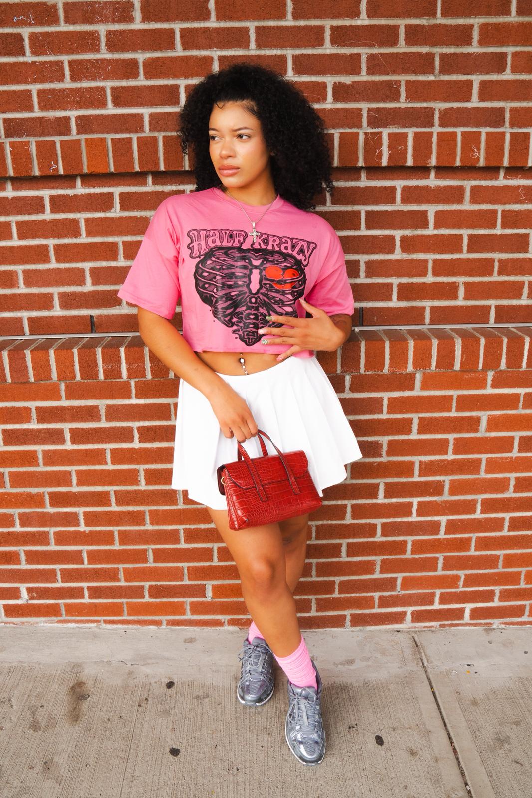HALF KRAZY CROP TEE