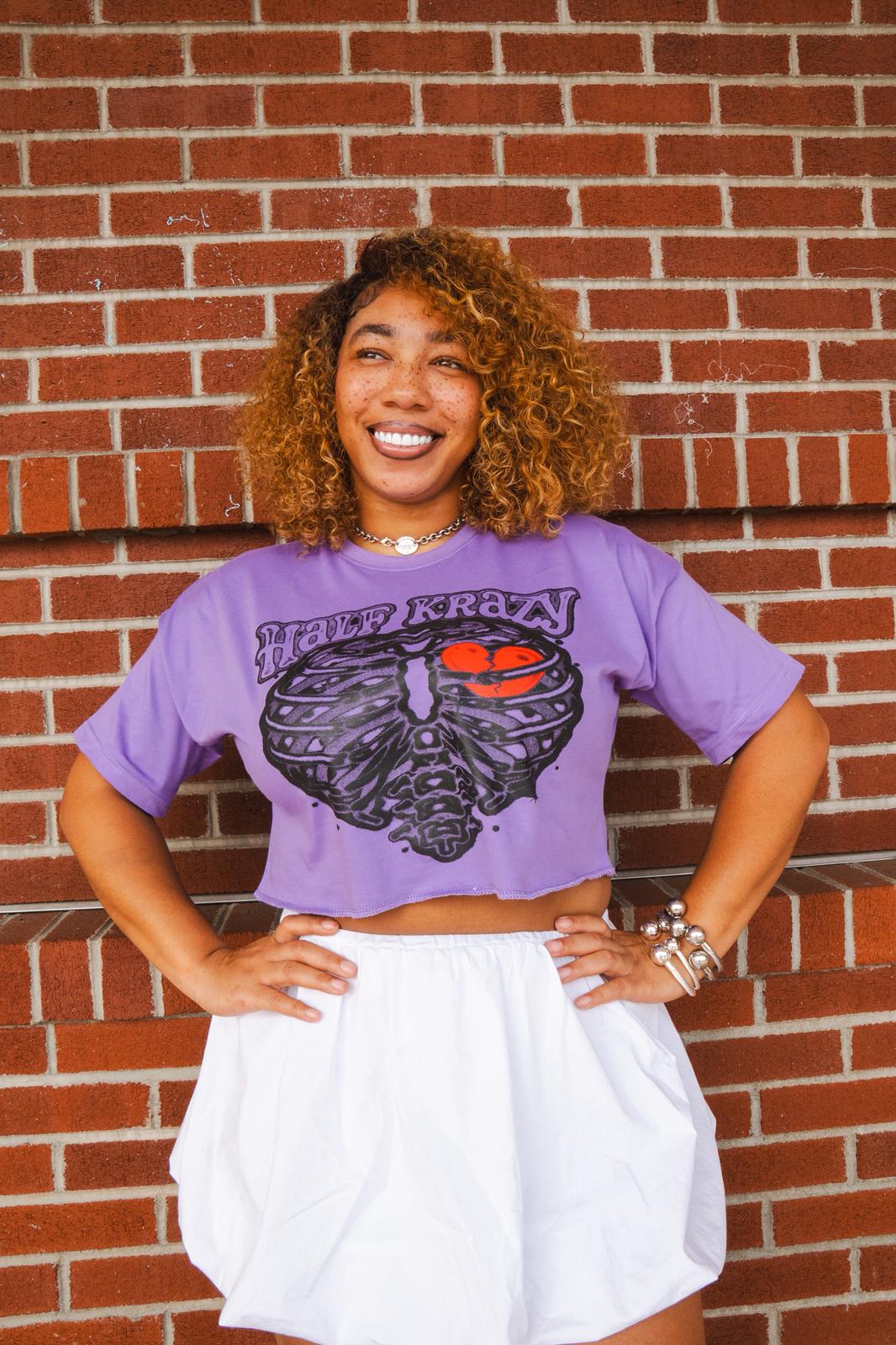 HALF KRAZY CROP TEE