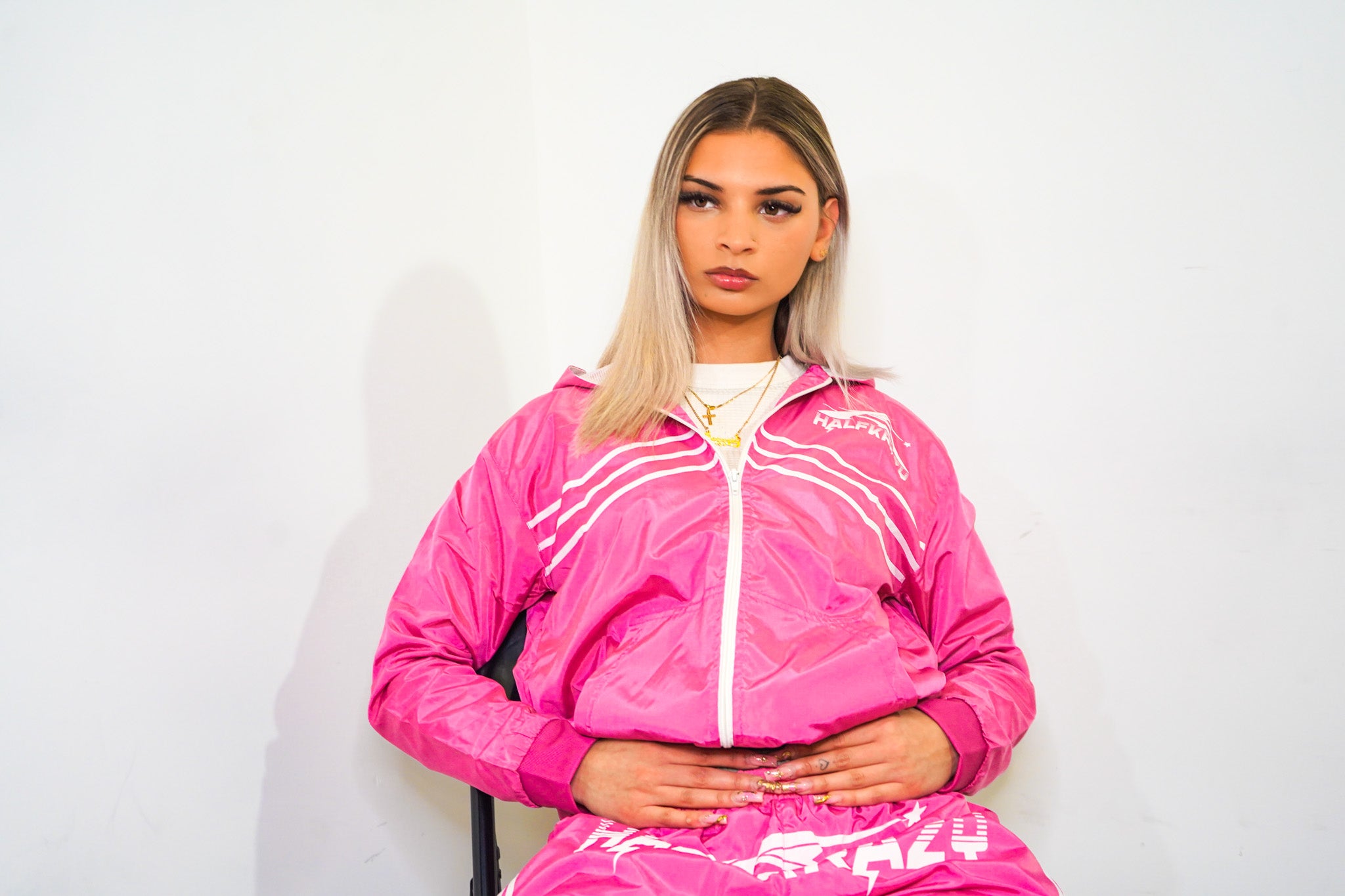 HK SHOOTING STAR WINDBREAKER SET (PINK)