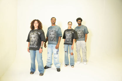 UNHINGED T-SHIRT (ACID WASH BLUE)