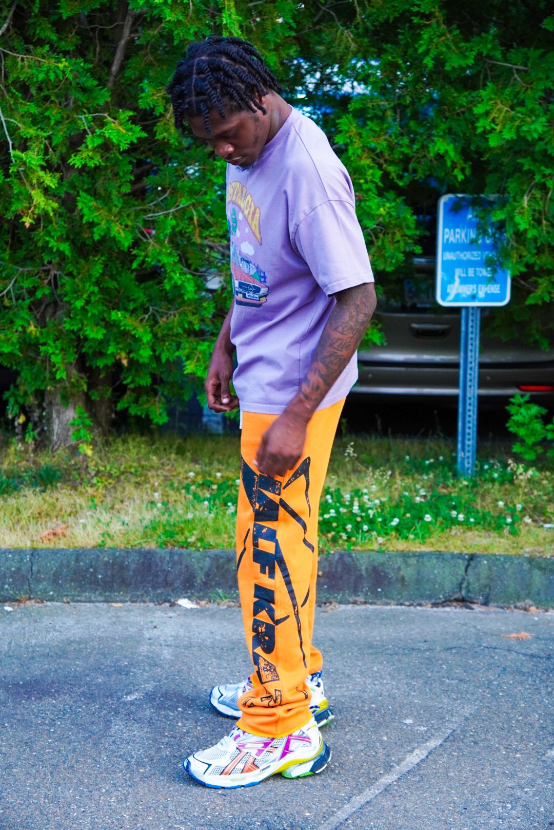 HK CITRUS FLARE SWEATPANTS