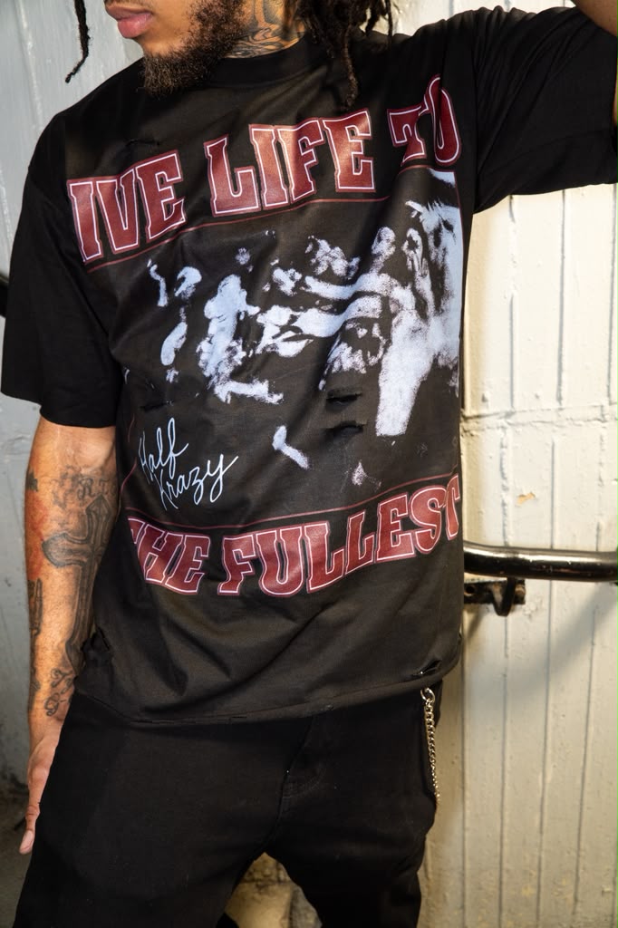 LIVE LIFE TO THE FULLEST DISTRESSED T-SHIRTS