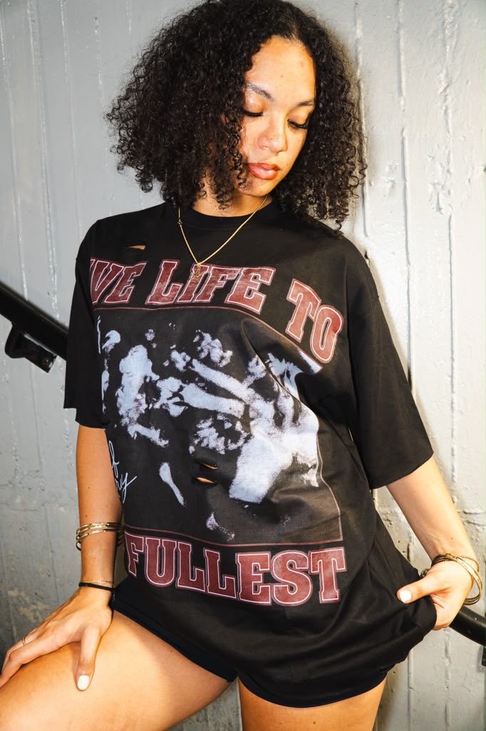 LIVE LIFE TO THE FULLEST DISTRESSED T-SHIRTS